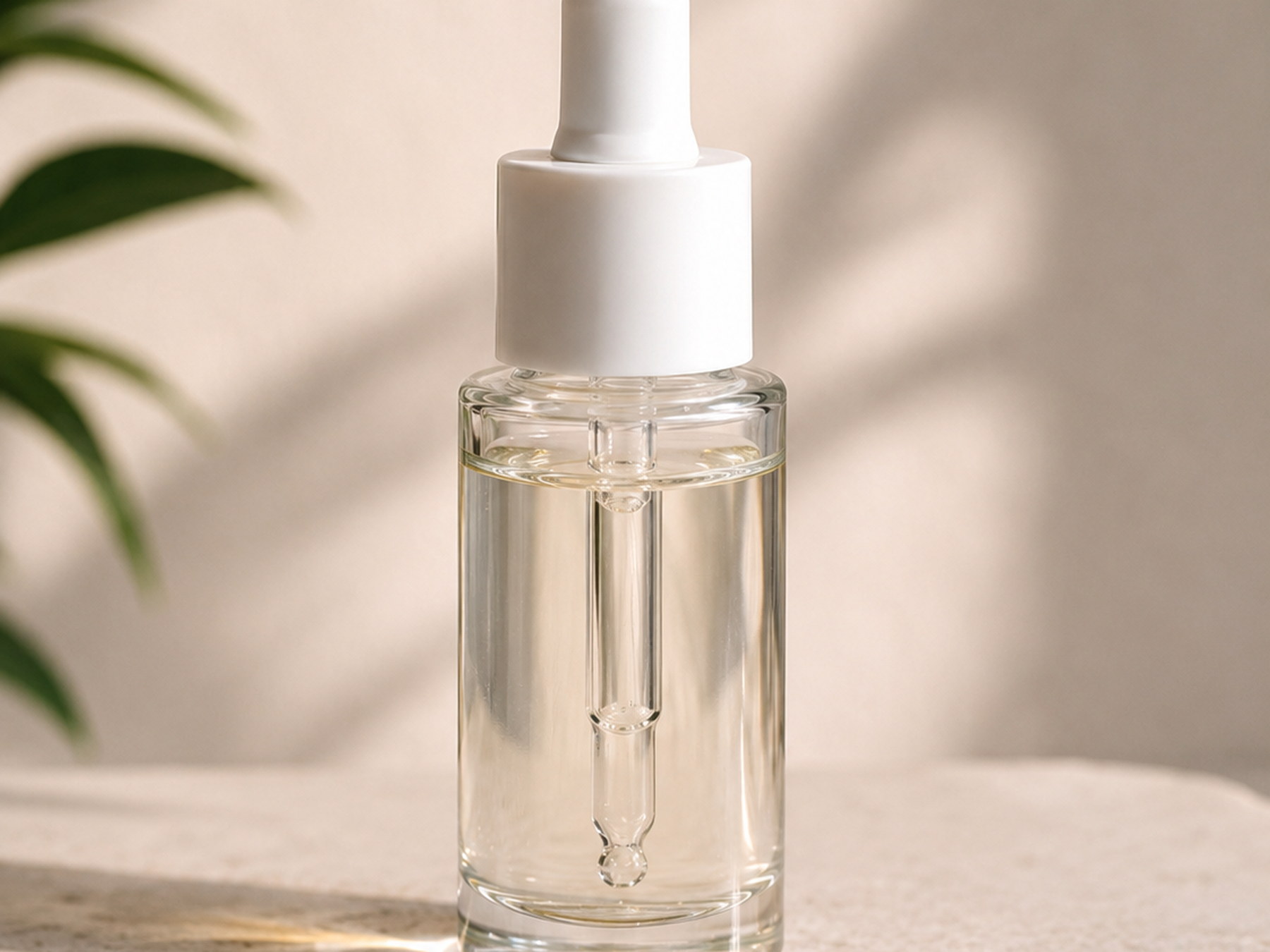 Produtos skincare em embalagens premium
